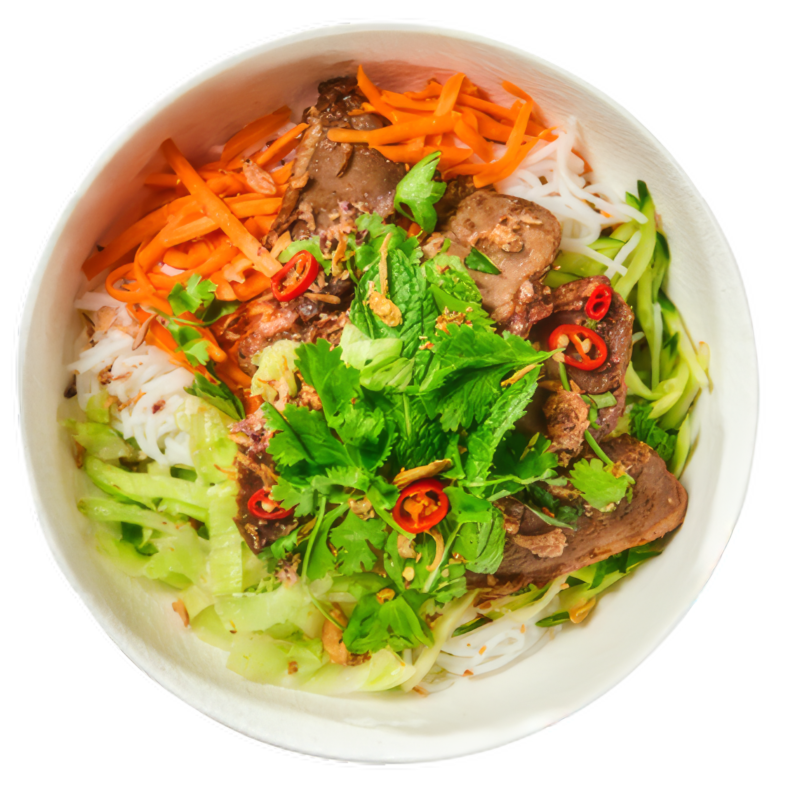 Roast Duck Noodle Salad (Bun)