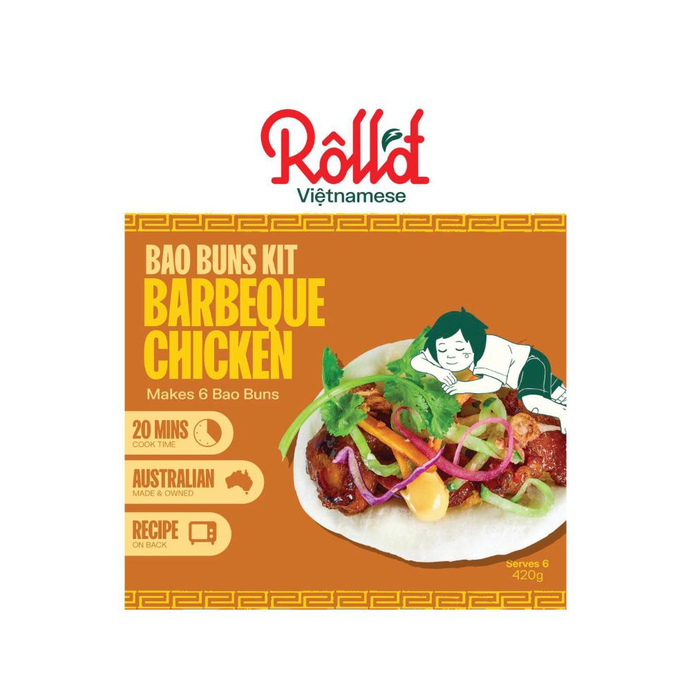 Roll'd Vietnamese Bbq Chicken Bao Bun Kit